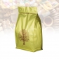 5 pcs 18x30cm Flat Bottom Foil Pet Food Packaging Brown Paper Resealable Bags for Nuts